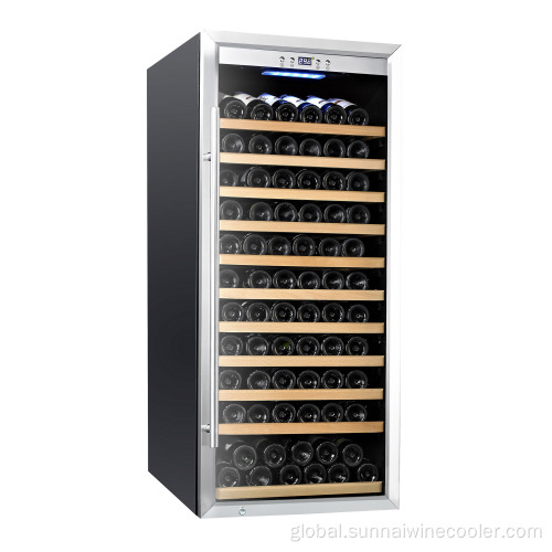 Freestanding Compressor Wine Cooler New Design Temperature Controlled Wine Fridge Cabinet Factory